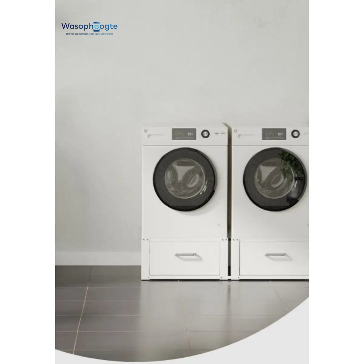 wasmachine_verhoger_wit_dubbel_met_wasmachines